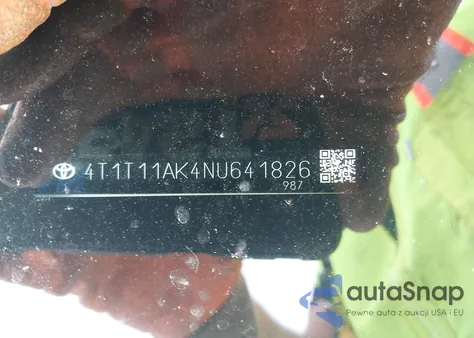 2022 Toyota Camry Se z USA, uszkodzony, nr VIN 4T1T11AK4NU641826